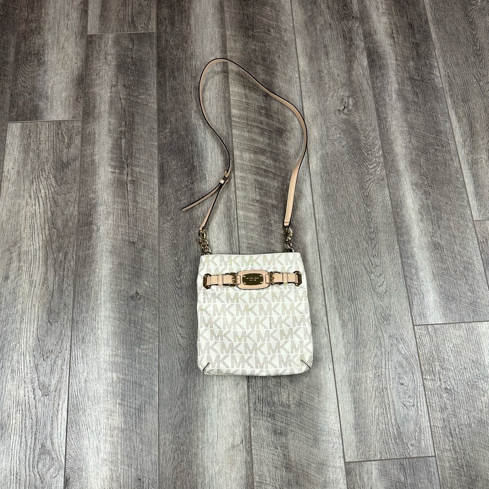 Michael Kors Cream Print Satchel